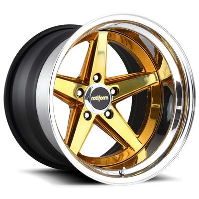 Trung tâm Convex Bánh xe hình dạng rèn Rotiform 917 Bánh xe Porsche 911 Gold