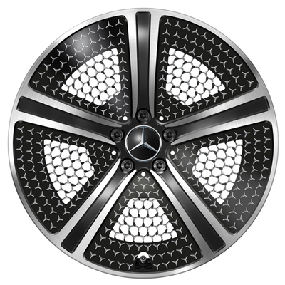 Bánh xe rèn 5 nan hoa EQE V295 màu đen cao cấp Mercedes Benz 20 inch