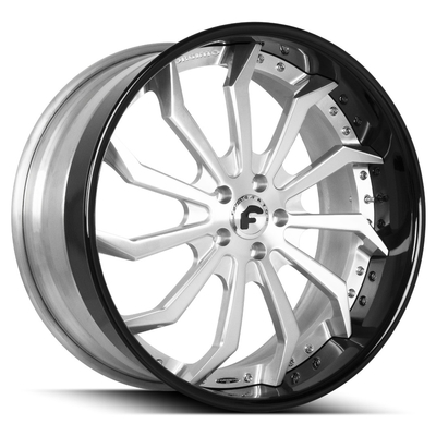 Bánh xe rèn 20 inch Forgiato Navaja Đĩa sâu Chrome 3 mảnh vành Navaja