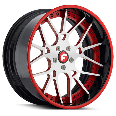 Forgiato Maglia Forgiato Forgiato Forged Wheels Brushed Silver Chrome Lip JWL