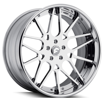 Forgiato Maglia Forgiato Forgiato Forged Wheels Brushed Silver Chrome Lip JWL