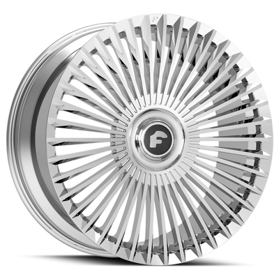 Bánh xe rèn Forgiato màu đen Chrome bạc cho Rolls Royce Cullinan