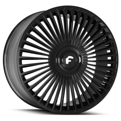 Bánh xe rèn Forgiato màu đen Chrome bạc cho Rolls Royce Cullinan