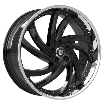 Bánh xe rèn Lexani Turbine 2PC với SS Lip Deep Dish Trọng lượng nhẹ