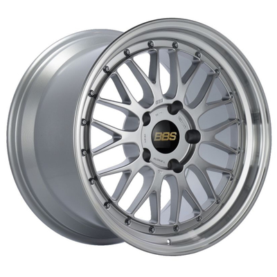 Bánh xe rèn kim cương bạc BBS có độ chính xác cao Chiều rộng 7-14J