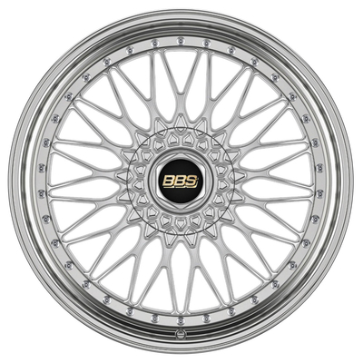 Bánh xe rèn BBS màu bạc sáng Super Rs Vành nhôm 6061-T6