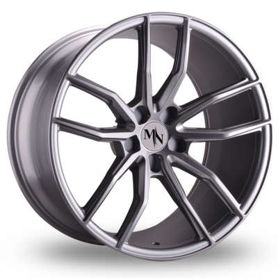 Bánh xe tự động rèn bằng hợp kim màu xám Gunmetal màu xám lõm JWL TUV VIA