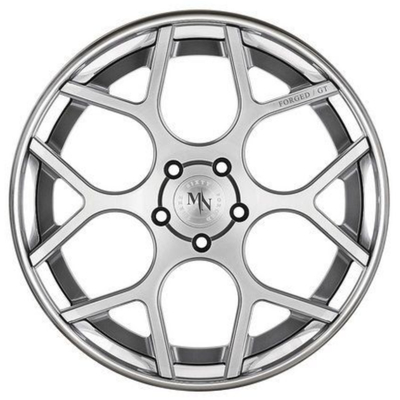 Son bạc đánh bóng 20 inch Bánh xe so le 2 bánh xe 2 mảnh