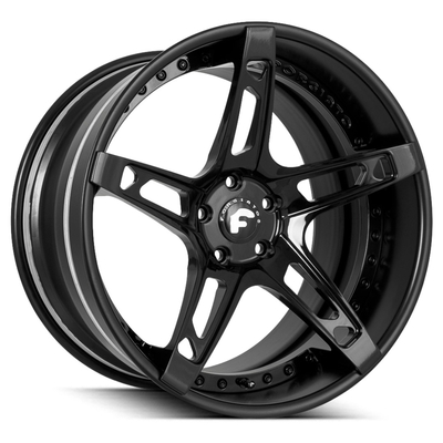 Monoblock 3PC Matt Black Forgiato Bánh xe rèn Affilato-ECL