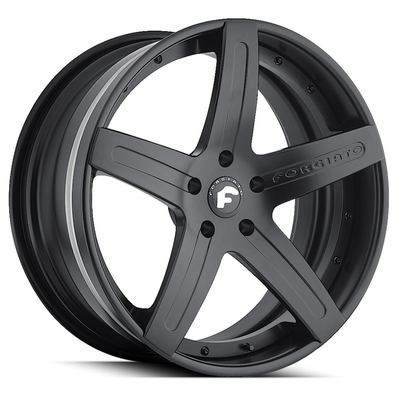 Matt Black Forgiato Aggio-ECL Bánh xe rèn Chrome Đánh bóng JWL
