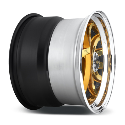 Trung tâm Convex Bánh xe hình dạng rèn Rotiform 917 Bánh xe Porsche 911 Gold