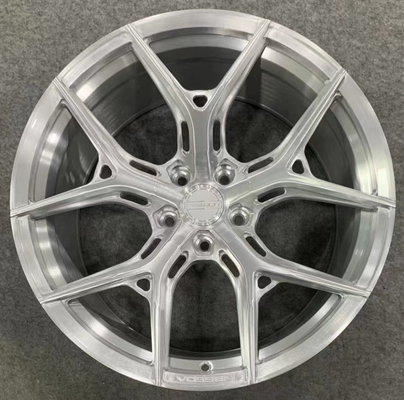 Bánh xe rèn Vossen bạc chải bóng HYBRID FORGED SERIES HF-5