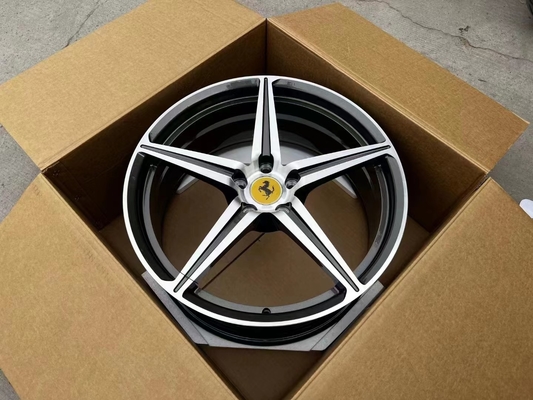 Thiết kế OEM Bánh xe rèn Ferrari cho hợp kim nhôm 458 Italia 6061-T6