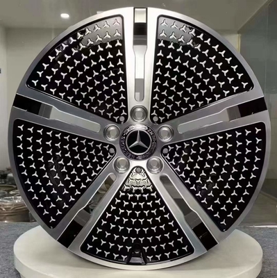 Bánh xe rèn 5 nan hoa EQE V295 màu đen cao cấp Mercedes Benz 20 inch
