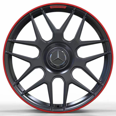 Mâm đen nhám 19'' với môi đỏ cho xe Mercedes Benz AMG GT