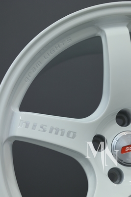 Tùy chỉnh giả mạo Nismo Rays 57CR bánh xe 370Z 350Z Clubsport bán kính trắng