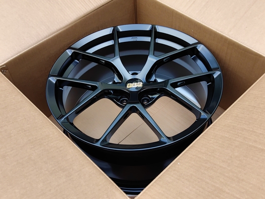 BBS Fi-R Satin Black Wheels 6061-T6 Alloy Aluminum Forged Wheels