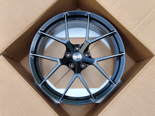 BBS Fi-R Satin Black Wheels 6061-T6 Alloy Aluminum Forged Wheels