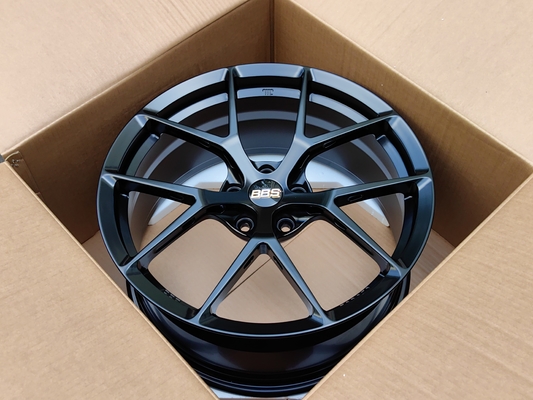 BBS Fi-R Satin Black Wheels 6061-T6 Alloy Aluminum Forged Wheels