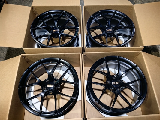 BBS Fi-R Satin Black Wheels 6061-T6 Alloy Aluminum Forged Wheels